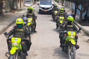 Control en celebración religiosa de la Virgen del carmen 