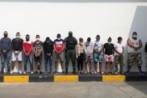 Presuntos integrantes de 'Los Costeños'