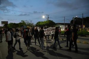 Disturbios al final de marcha de protesta en Barranquilla 