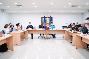 Ministra del Interior en Bolívar 