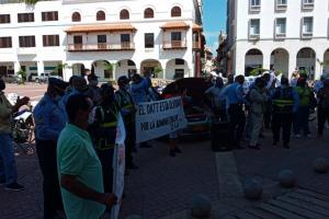 Protesta agentes del Datt Cartagena 