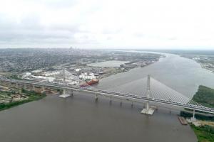 Panorámica sobre el río Magdalena