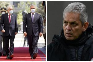 Iván Duque, Sebastián Piñera y Reinaldo Rueda