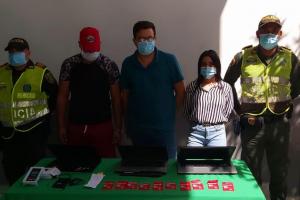 Capturados por delitos informáticos. 