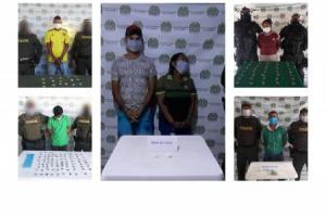 Por el delito de Tráfico ,Fabricación o Porte de Estupefacientes fueron capturadas seis personas en diferentes municipios del departamento de Sucre