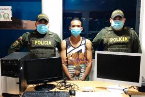 Los elementos hurtados están avaluados en cinco millones de pesos. 