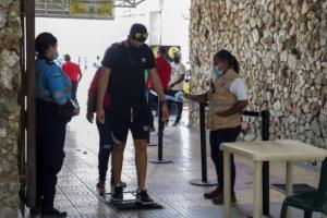 Terminal de Transporte de Santa Marta, modelo en controles de bioseguridad