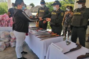 La entrega se hizo en el municipio de Nueva Granada