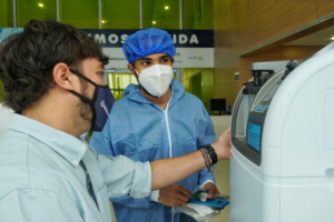 Donación al hospital de campaña de Barranquilla. 