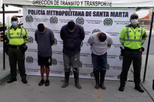 Los capturados fueron sorprendidos en Parque Isla Salamanca