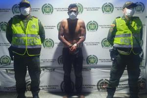La captura se dio en la carrera 5 con calle 8 del barrio Pescaito