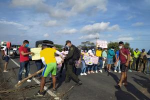 Comunidad de Camarones se unió al Paro Nacional