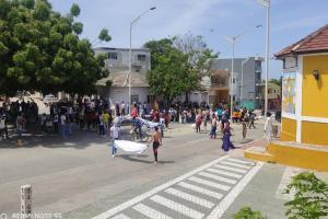 Plantón pacífico en Barranquilla