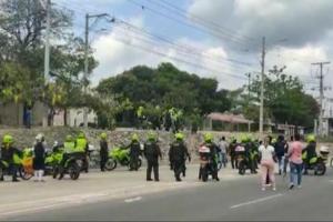 Protestas en municipios del Atlántico