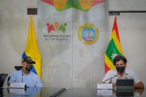 Alcalde de Cartagena y Secretario de Planeación del distrito