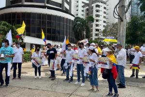 Marcha del silencio en Barranquilla.