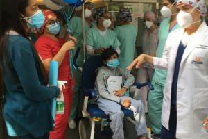 Niño recuperado del Covid-19 en Barranquilla 