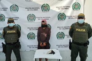 El capturado fue sorprendido con un arma de fuego artesanal