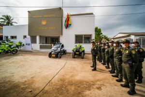 Entregan nueva subestación de policía para garantizar la seguridad en Barú, zona insular de Cartagena 