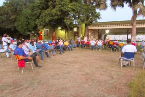 La reunión se realizó para apoyar a los cultivadores de arroz