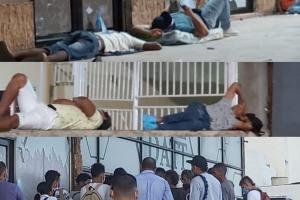 Usuarios del DATT duermen afuera esperando turno