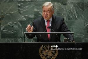 Asamblea general de la ONU, Antonio Guterres