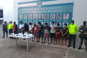 El operativo se desarrolló mediante 10 diligencias judiciales de allanamiento y registro en varios sectores de Riohacha