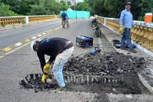 Inician obras en el Puente Las Palmas 