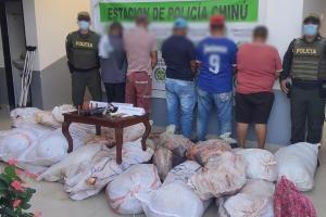 Las capturas se llevaron a cabo en Chinú
