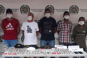 Las autoridades en Ciénaga capturaron a miembros del grupo delincuencial "Los Peñates" 