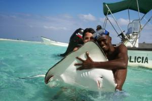 Tour de mantarrayas en San Andrés. 