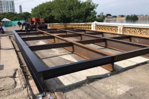 Trabajos en el Puente Las Palmas 