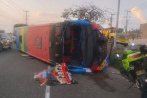 21 heridos en accidente de tránsito 