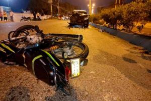 Moto accidentada 