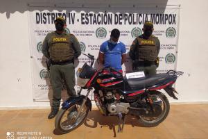 Moto robada en Mompox 