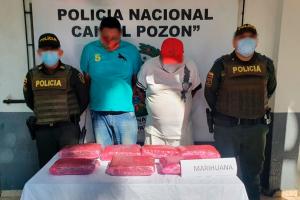 Capturados con marihuana 