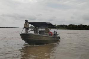 Embarcaciones en el Río Magdalena 