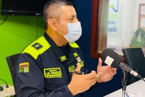General Luis Carlos Hernández, comandante de la Policía Metropolitana de Barranquilla
