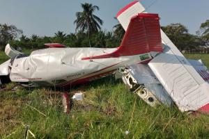 Avioneta accidentada en Atlántico.