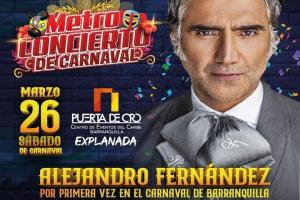 Alejandro Fernández en el Metroconcierto.