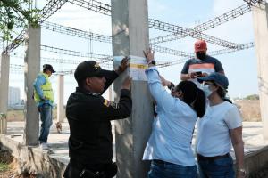 Obras selladas en Cartagena