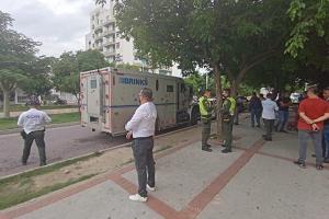 Asalto a un camión de valores en Santa Marta
