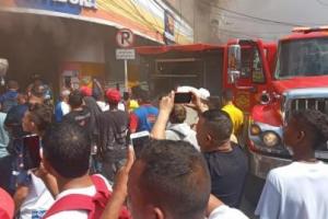 Incendio en el centro de Barranquilla.