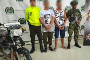 Las capturas fueron ejecutadas por parte de la policía . 