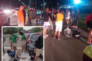 Los accidentes ocurrieron en las vías del Mar y Carretera Troncal de Occidente