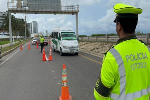 Los controles se dieron en las entradas y salidas de la ciudad y el resto de Bolívar