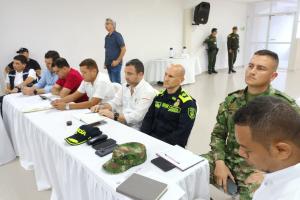 Consejo de Seguridad de autoridades en el Atlántico.
