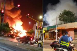 El incendió fue controlado por Bomberos
