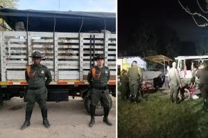Patrulla contra el abigeato en Bolívar