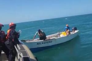 Al parecer los fuertes vientos arrastraron la lancha en que se movilizaban 